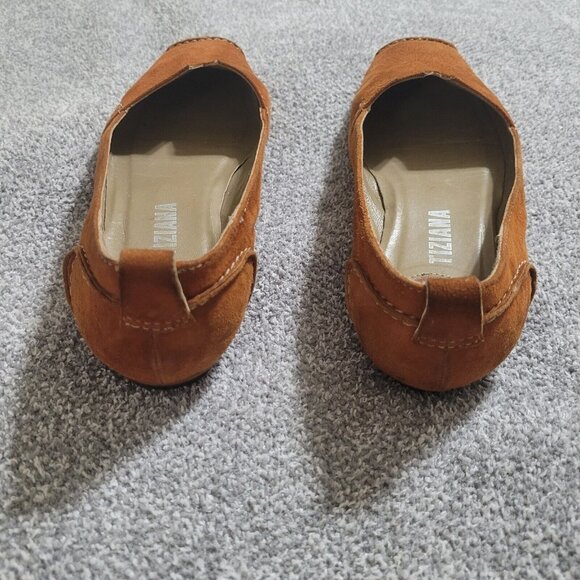 Tiziana Brown Suede Ballet Flats 36 US (6) Business Casual‎ Slip-on - Picture 5 of 9